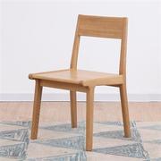 良工家具 餐椅 实木椅子北欧简约橡木家用 全实木软包休闲座椅 全