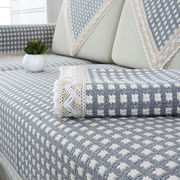 馥·家纺（fuh·textile）四季通用沙发垫防滑棉麻沙发坐垫巾靠背