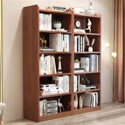 实木书架儿童书柜客厅落地一体，靠墙简易置物架家用卧室窄组合书橱