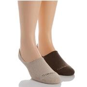 Calvin Klein男CK运动袜船袜2双装纯色短袜低帮春夏舒适H300498