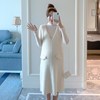 孕妇针织背带裙套装2022时尚韩版中长款纯色气质韩版连衣裙潮妈