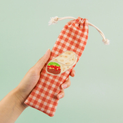 筷子收纳袋便携外出日式旅行餐具盒儿童，学生放装勺子汤勺的布袋子(布袋子)