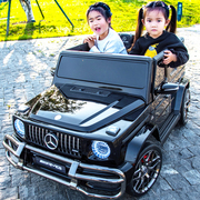 奔驰大g儿童电动车，宝宝四轮遥控越野汽车双人小孩，玩具车可坐大人