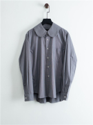 COMME des GARCONS HOMME PLUS 2012AW 娃娃领 浅灰色细条纹衬衫