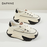 Daphne达芙妮 女神~真皮老爹鞋女款秋季女鞋厚底运动小白鞋子