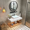 大理石浴室柜小户型，北欧洗脸洗手盆池卫浴柜，组合卫生间x洗漱台面
