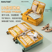 高档前置开口行李箱，女20寸拉杆箱可扩展旅行箱28登机箱高颜值静音
