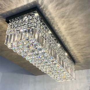 长方形LED客厅餐厅入户水晶灯具吸顶灯衣帽走廊过道灯玄关门厅灯