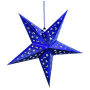 圣诞布置背景墙 节日气氛饰品 商场场景氛围装饰道具五角星星灯罩