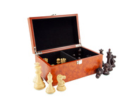1chess国际象棋棋子棋具收纳盒，大型高档木质棋盒豪华木盒防碰撞