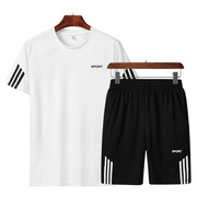 。2020训练服短跑背心套装男女运动比赛跑步长跑田径短袖短衣短裤