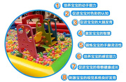 儿童充气海洋球池围栏可折叠加厚家用波波池滑梯组合玩具