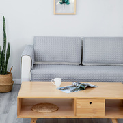北欧简约现代布艺沙发垫绗缝，沙发巾坐垫四季通用全盖全包沙发套
