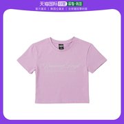 韩国直邮runninghigh修身短款t恤女款紫色，粉红色舒适百搭亲肤时尚