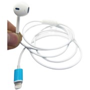 单线单边线控通话语音耳塞耳筒重低音扁口耳麦耳机适用苹果手机