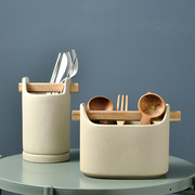 筷子筒筷子笼陶瓷筷桶防霉创意，厨房家用沥水，北欧筷子勺子收纳盒
