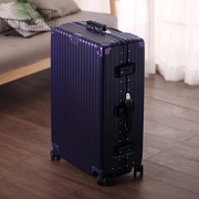 复古铝框大容量行李箱男士20寸旅行登机24皮手把26磨砂拉杆箱