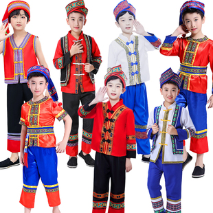 广西三月三壮服男童幼儿少数民族服装儿童男56个民族服装套装