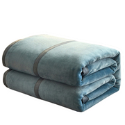 单层加厚抗静电毛毯床单，珊瑚绒毯子法兰绒牛奶，盖毯1.5米1.8床毯子