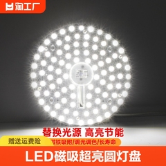 led磁吸圆盘节能透镜光源