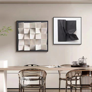 抽象黑白壁画客厅沙发背景墙，装饰画现代简约餐厅饭厅玄关高档挂画