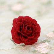 夸张饰品宫廷玫瑰花朵欧美可调节个性优雅韩国女戒指个性指环
