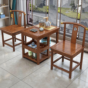 阳台茶桌椅组合实木功夫小茶台茶具，套装家用烧水小茶几边几茶水柜