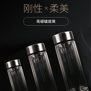 艾逸瑶选 乐尚双层玻璃杯400ML CJ-21119
