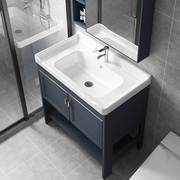 卫生间洗脸盆柜组合小户型，落地浴室洗手盆柜，家用洗漱台一体陶瓷盆