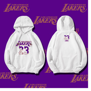 可定制洛杉矶湖人篮球运动保暖外套科比詹姆斯Lakers连帽套头卫衣