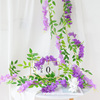 仿真紫藤花串豆花藤蔓，植物装饰紫罗兰假花藤条，婚庆塑料花绢花吊顶