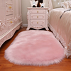 欧式长毛绒地毯卧室床边毯满铺全房间网红同款少女公主粉色ins风