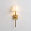 美式简约金色壁灯 法式客厅墙壁背景装饰灯具卧室床头灯过道创意