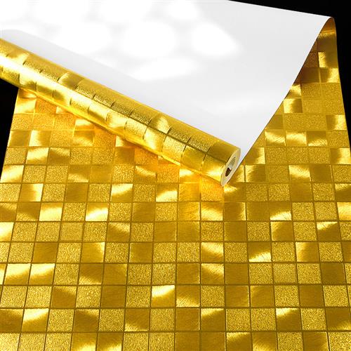 金箔墙纸 金黄色金色银色ktv专用闪光反光马赛克天花板吊顶墙壁纸