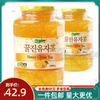 韩国进口冲调饮品KJ蜂蜜柚子茶1000g国际水果茶560g浓缩味饮料75%