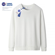 NASA联名美式复古插肩长袖t恤男女款春秋季纯棉内搭卫衣打底上衣
