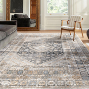 波斯风格地毯真丝土耳其进口手工民族风，欧式轻奢客厅卧室沙发地垫