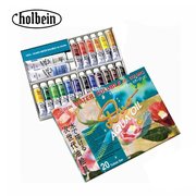 日本直邮holbein水溶性油画颜料两件套20件装