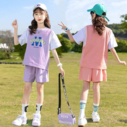 儿童篮球服套装女童速干球衣女生夏装短袖大童女孩运动训练服女款