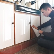 家具翻新贴纸烤漆防水橱柜，冰箱衣柜贴膜自粘墙纸，门贴瓷砖厨房防油