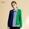 Gitti/吉蒂秋款时尚个性多层拼接长袖T恤不规则女装G205388