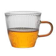 茶具加厚耐热高温玻璃小茶杯品茗杯，d带把小号玻璃水杯花茶杯咖啡
