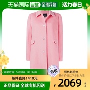 香港直发ARMANI阿玛尼女士粉色羊毛单排扣大衣6Z2L632N48Z0323