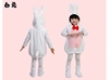 兔子服装儿童小白兔演出服老虎，熊猫舞台话剧，卡通舞蹈造型表演