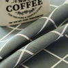 2.4米幅宽地中海风格子布料纯棉老粗布沙发垫棉麻台布茶几盖布