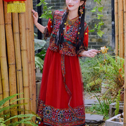 云南民族风女装大理旅游拍照好看的裙子少数民族异域风情服装穿搭