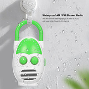 跨境工厂迷你便携浴室收音机，amfm防水收音机厨房收音机