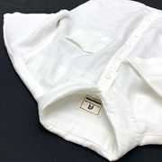 棉麻短袖衬衫男日系复古亚麻单口袋(单口袋)白衬衣(白衬衣，)夏季宽松大码文艺女上衣