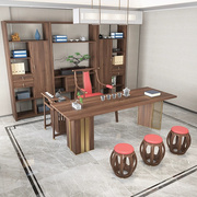 茶桌椅组合实木新中式茶几茶台桌子，一体办公室禅意功夫泡茶台