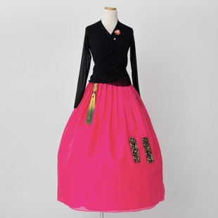 朝鲜族舞蹈练功服/女士韩服/贴身改良韩服可以单买上衣裙子LG1022